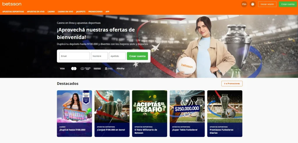 Pequeño vistazo a los bonos Betsson disponibles en su página web