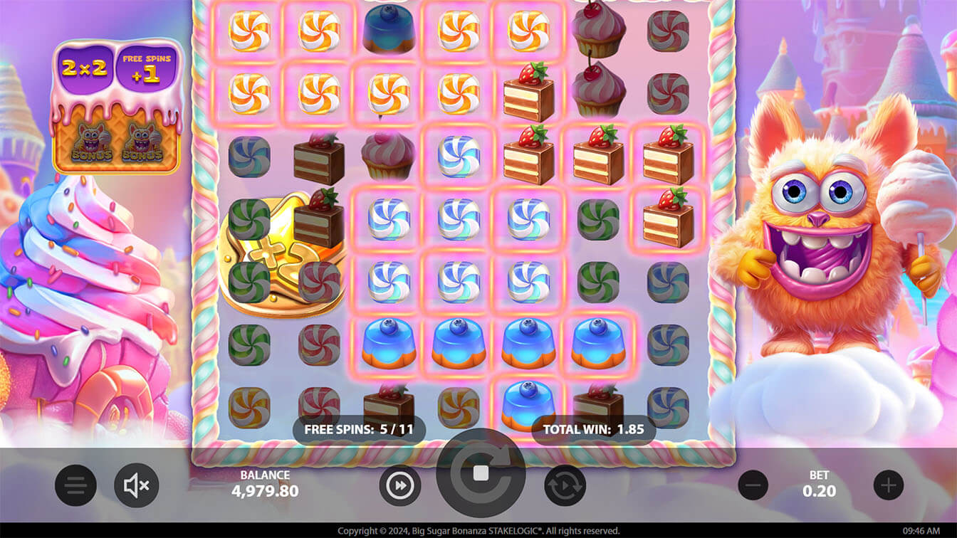 Big Sugar Bonanza por Stakelogic, gameplay screenshot