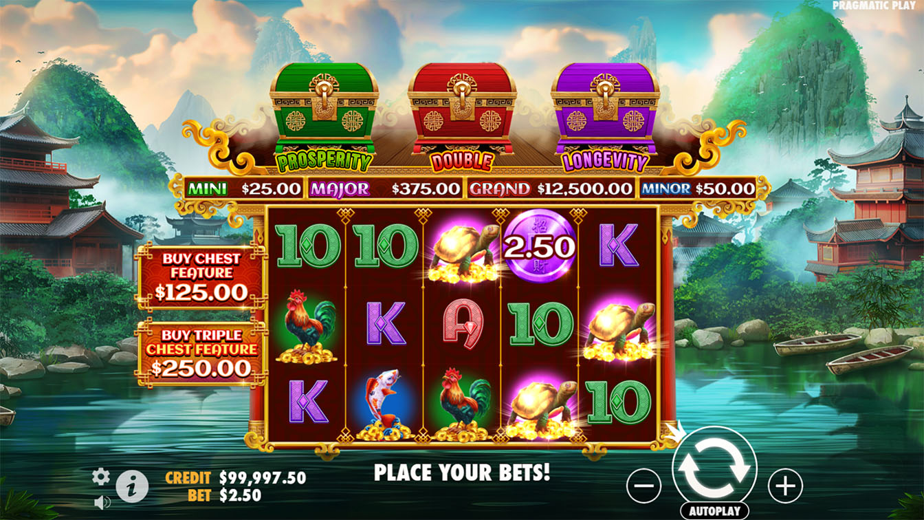 Chests of Cai Shen por Pragmatic Play, gameplay screenshot