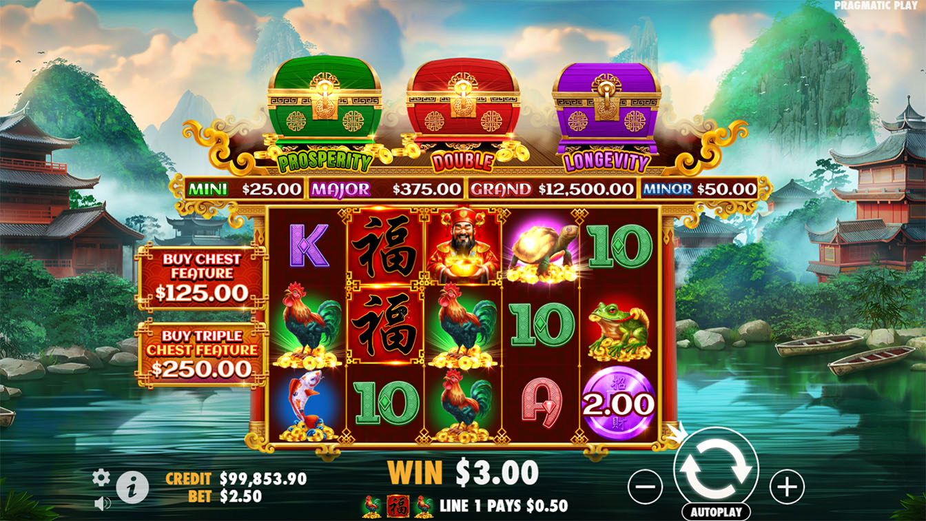 Chests of Cai Shen por Pragmatic Play, win screenshot