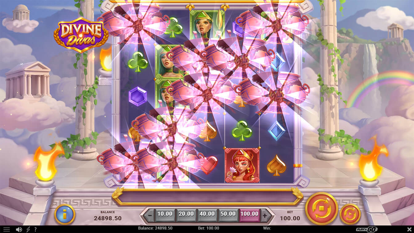 Divine Divas por Play'n GO, win screenshot