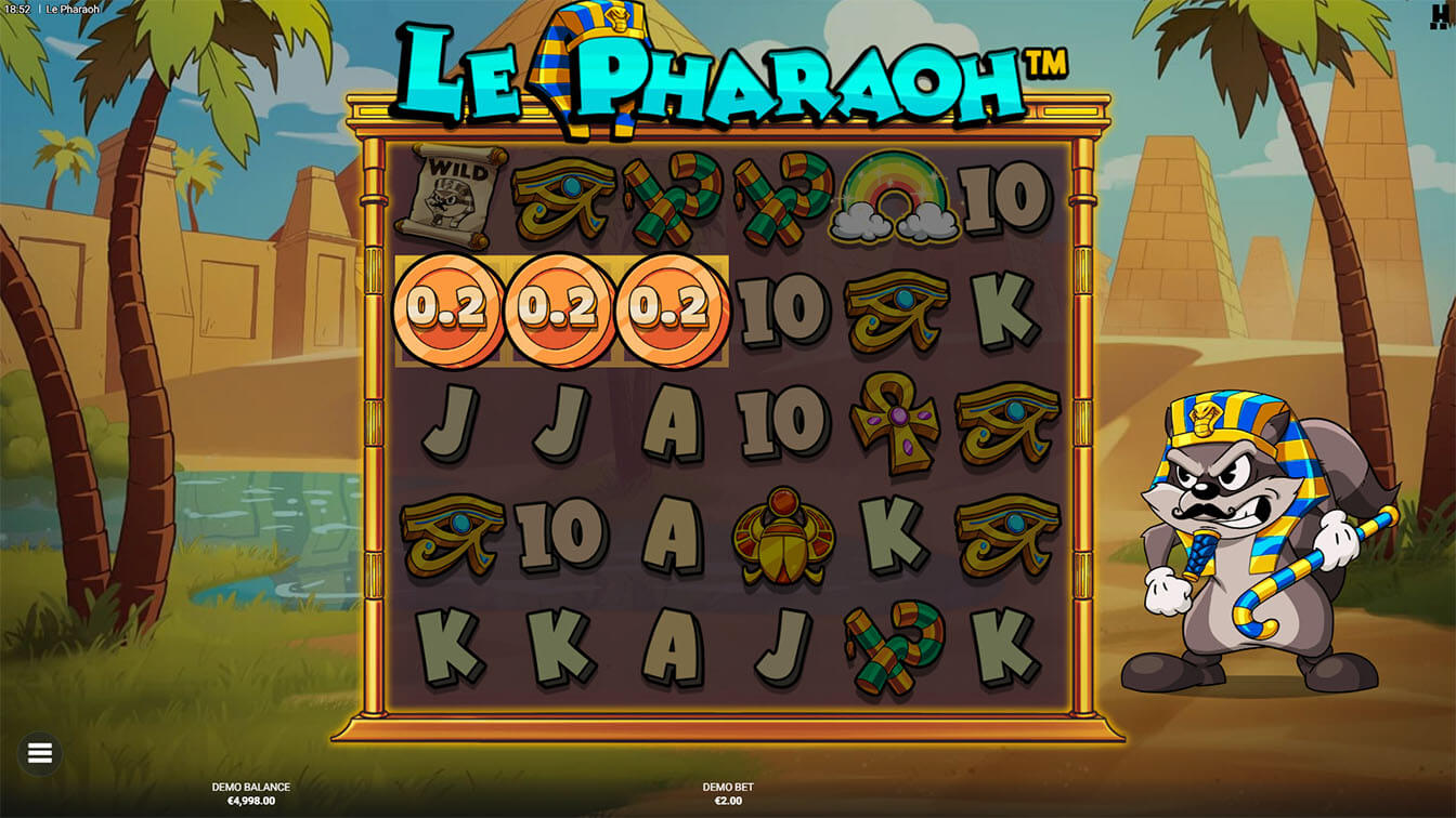 Le Pharaoh por Hacksaw Gaming, win screenshot