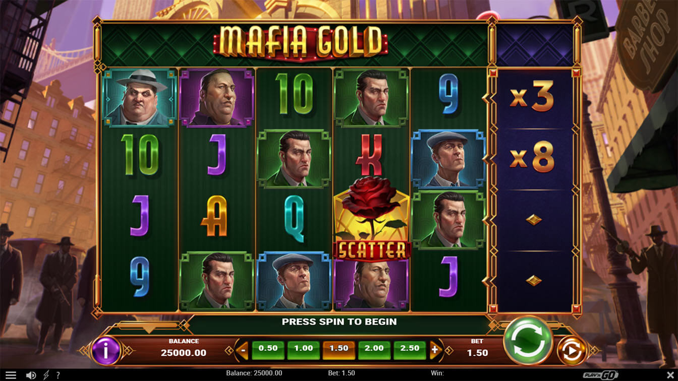 Mafia Gold por Play'n GO, gameplay screenshot