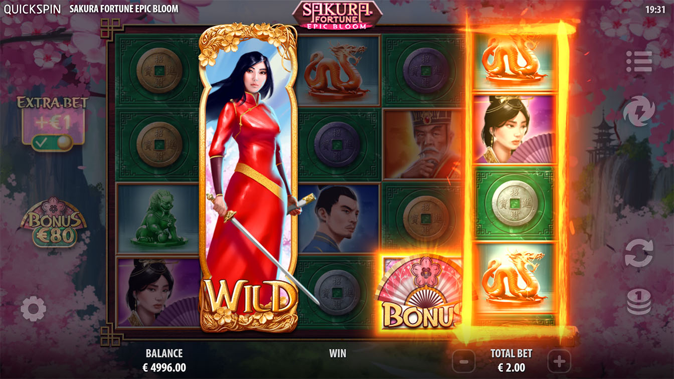 Sakura Fortune Epic Bloom por Quickspin, win screenshot