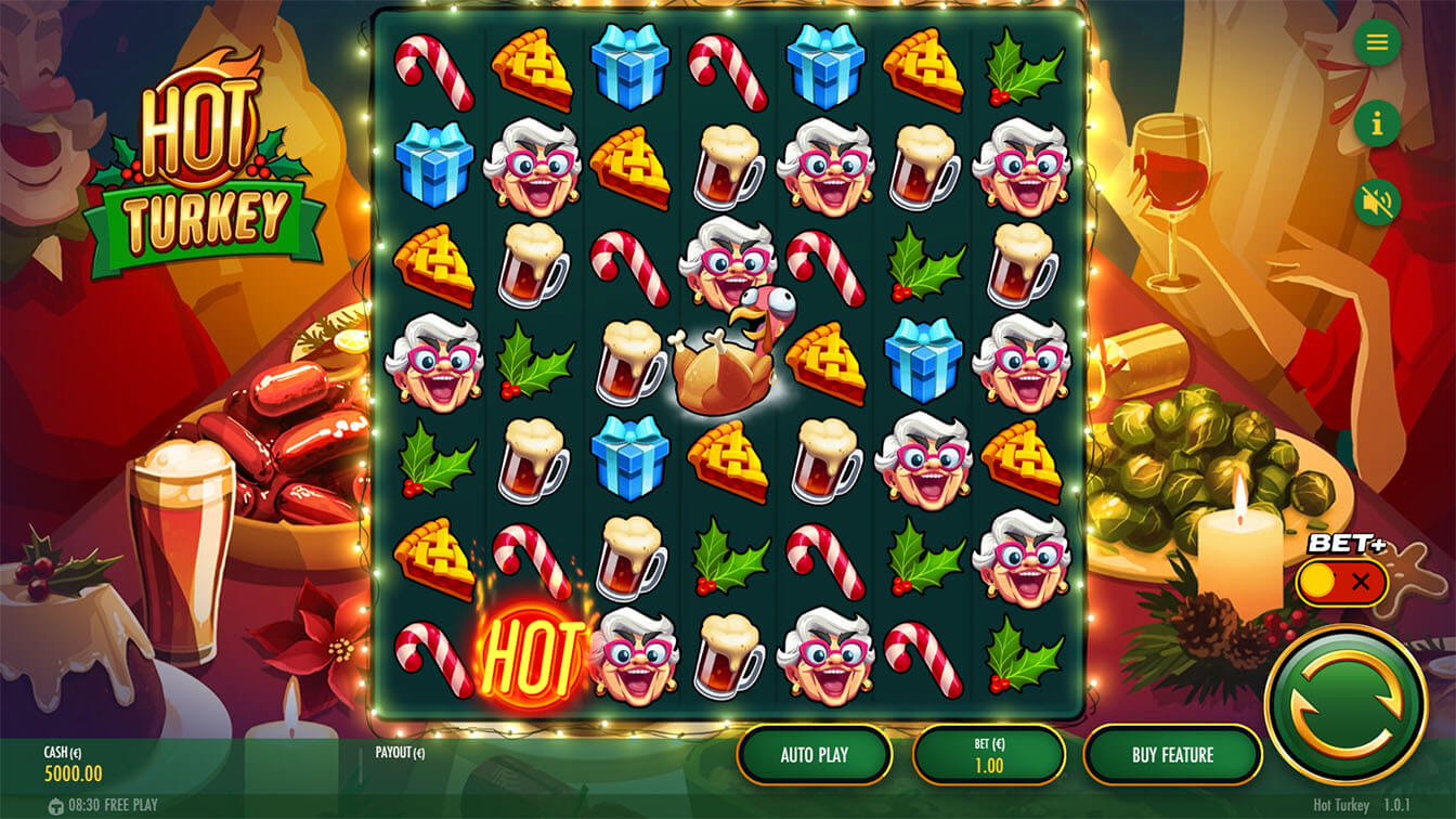 Hot Turkey por Thunderkick, gameplay screenshot