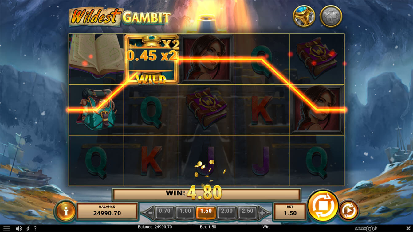 Wildest Gambit por Play'n GO, win screenshot