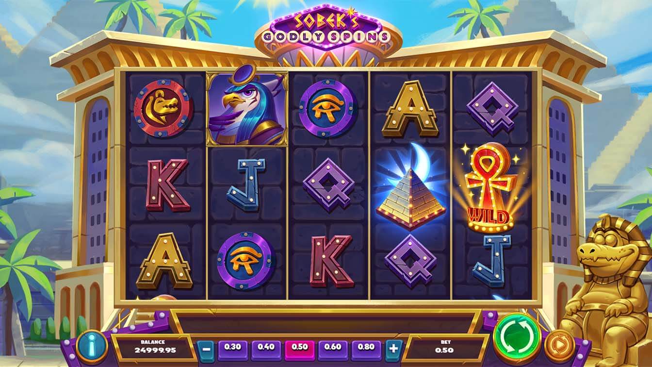 Sobek's Godly Spins por Play'n GO, gameplay screenshot