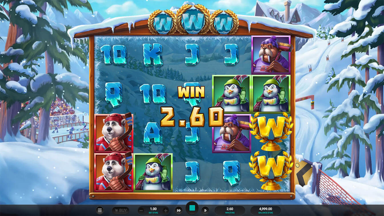 Winter Champions por Relax Gaming, win screenshot